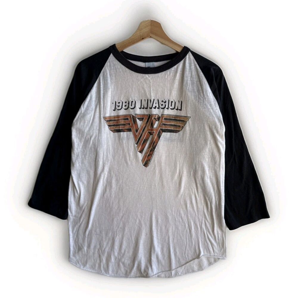 1980 Van Halen Invasion Jersey T-Shirt The Knits Original Vintage Size XL